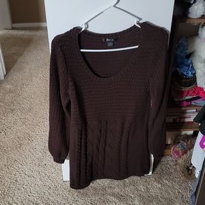 Brown longer sweater